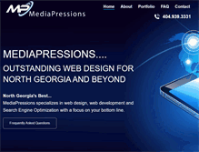 Tablet Screenshot of mediapressions.com